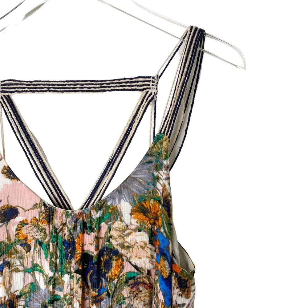Free People Anthropologie Floral Watercolor Dress Small - Picture 4 of 7